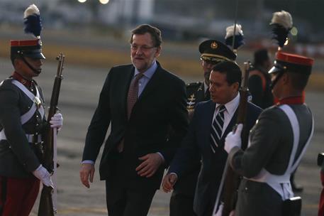 8/03/2015. Viaje oficial del presidente del Gobierno a Guatemala. Llegada a Guatemala del presidente del Gobierno, Mariano Rajoy, en el inic...