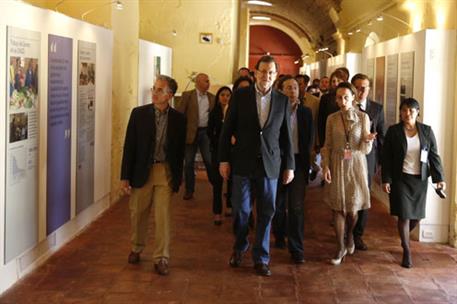 8/03/2015. Viaje oficial del presidente del Gobierno a Guatemala. Mariano Rajoy visita el Centro de Formación de la Cooperación España y la ...