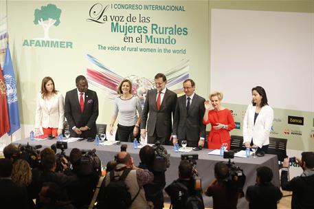 8/04/2015. Rajoy inaugura el I Congreso Internacional Mujeres Rurales. El presidente del Gobierno, Mariano Rajoy, asiste a la inauguración d...