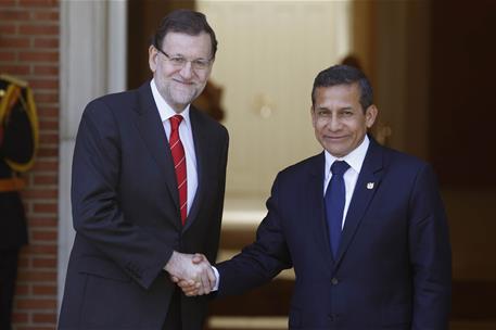 8/07/2015. Visita de Estado del presidente de Perú. El presidente del Gobierno, Mariano Rajoy, junto al presidente de Perú, Ollanta Humala, ...