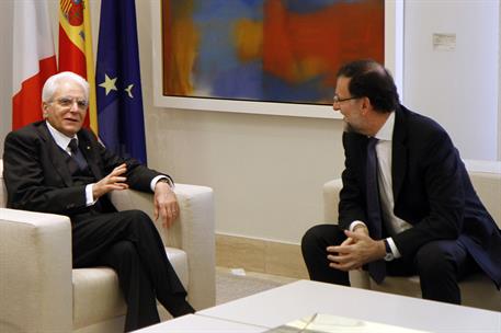 11/05/2015. Rajoy recibe al presidente de la República Italiana. El presidente del Gobierno, Mariano Rajoy, y el presidente de la República ...