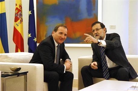 20/02/2015. Rajoy se reune con el primer ministro sueco. El presidente del Gobierno, Mariano Rajoy, mantiene un desayuno de trabajo con el p...