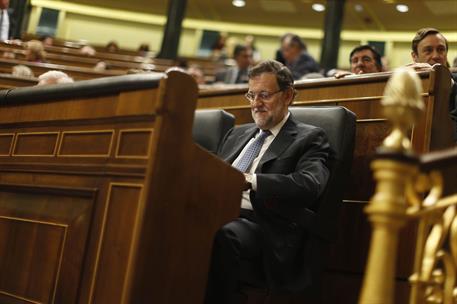 22/04/2015. Rajoy asiste a la sesión de control al Gobierno. El presidente del Gobierno, Mariano Rajoy, asiste a la sesión de control al Gob...