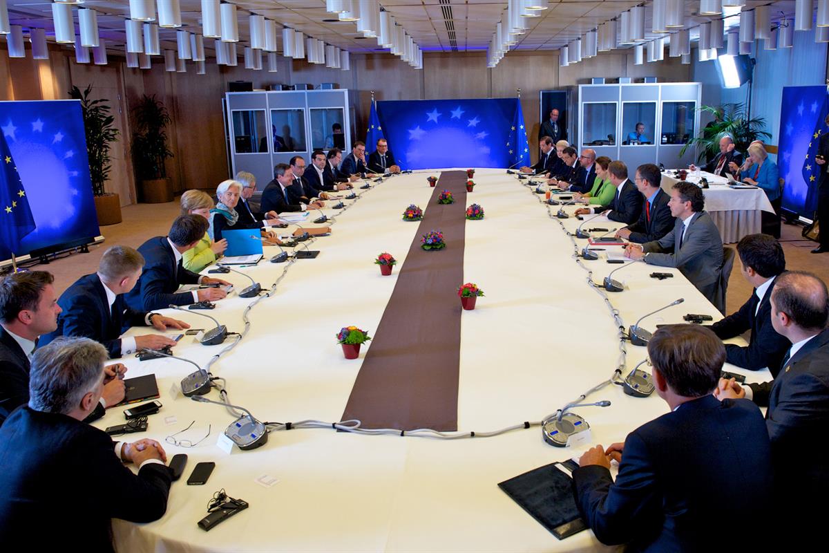 22/06/2015. Consejo Europeo extraordinario. El presidente del Gobierno, Mariano Rajoy, durante la reunión del Consejo Europeo extraordinario