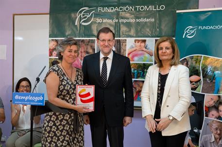 23/07/2015. Rajoy visita la Fundación Tomillo. El presidente del Gobierno, Mariano Rajoy, acompañado de la ministra de Empleo y Seguridad So...