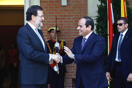 30/04/2015. Rajoy recibe al presidente de la República Árabe de Egipto. El presidente del Gobierno, Mariano Rajoy, recibe al presidente de l...