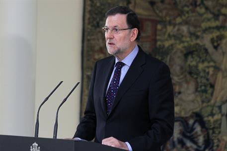 7/07/2015. Medalla a Ana María Vidal-Abarca. Mariano Rajoy, en un momento de su intervención en la entrega la Medalla al Mérito Constitucion...