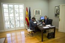 Mariano Rajoy with Jordi Évole