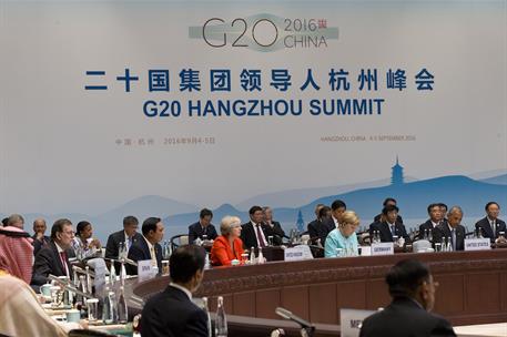 4/09/2016. Rajoy asiste a la Cumbre del G-20 en Hangzhou (China). El presidente del Gobierno en funciones, Mariano Rajoy, participa en la pr...