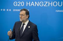 El presidente del Gobierno en funciones, Mariano Rajoy, en la rueda de prensa tras la Cumbre del G-20 (Foto: Pool Moncloa)