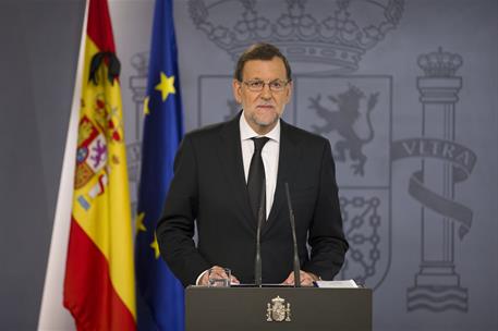15/07/2016. Comparecencia del presidente sobre el atentado de Niza. El presidente del Gobierno en funciones, Mariano Rajoy, comparece en La ...