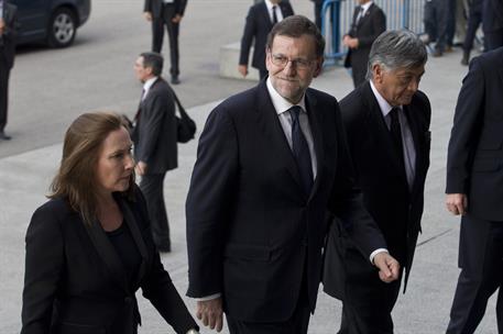 17/05/2016. Rajoy asiste a la misa por las víctimas de los terremotos en Ecuador. El presidente del Gobierno en funciones, Mariano Rajoy, a ...