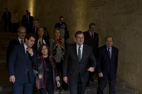 17/10/2016. Mariano Rajoy, en la Universidad de Salamanca. El presidente del Gobierno en funciones, Mariano Rajoy, a su llegada a la Univers...