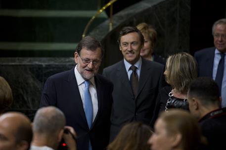 19/07/2016. Rajoy asiste a la constitución del Congreso de la XII Legislatura. El presidente del Gobierno en funciones, Mariano Rajoy, duran...