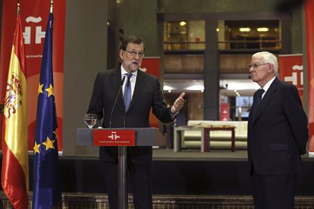 22/04/2016. Rajoy visita la sede del Instituto Cervantes. El presidente del Gobierno, Mariano Rajoy, que hoy ha visitado la sede del Institu...