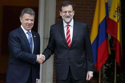 25/08/2016. Mariano Rajoy y el presidente de Colombia, Juan Manuel Santos. Marzo, 2015. Foto recuperada del archivo de La Moncloa