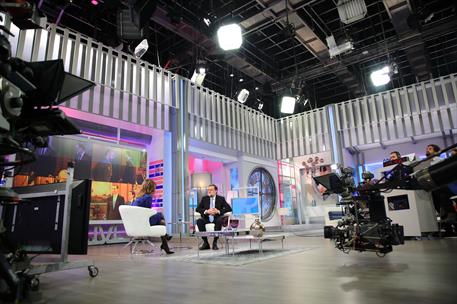 27/01/2016. Rajoy en "El programa de Ana Rosa", de Telecinco. El presidente del Gobierno en funciones, Mariano Rajoy, durante la entrevista ...
