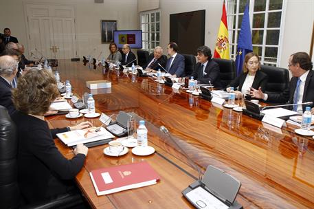 29/04/2016. Rajoy preside el Consejo de Política Exterior. El presidente del Gobierno en funciones, Mariano Rajoy, preside la reunión del Co...