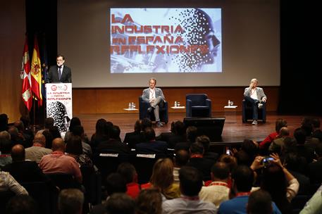 1/06/2017. Rajoy clausura unas jornadas sobre la industria organizadas por la UGT. El presidente del Gobierno, Mariano Rajoy, durante su int...