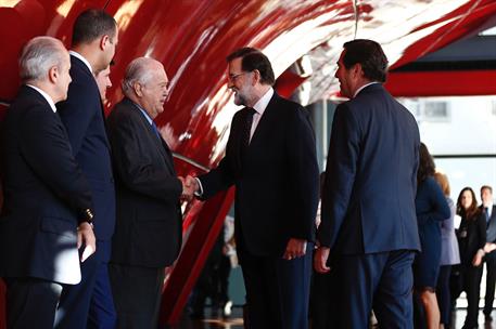 4/12/2017. Rajoy preside la entrega de los IV Premios CEPYME. El presidente del Gobierno, Mariano Rajoy, a su llegada al Museo Nacional de A...
