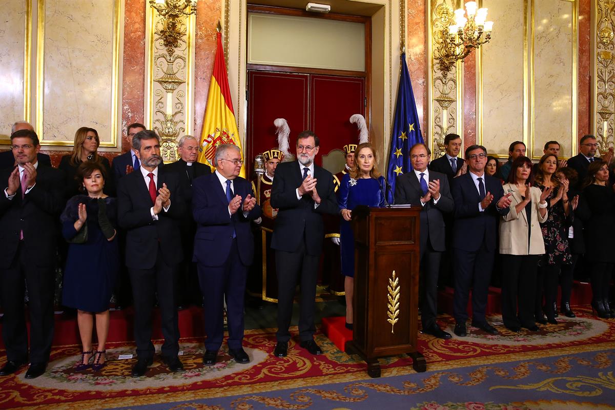 6/12/2017. Día de la Constitución 2017. El presidente del Gobierno, Mariano Rajoy, varios miembros del Gobierno y otras autoridades asisten ...