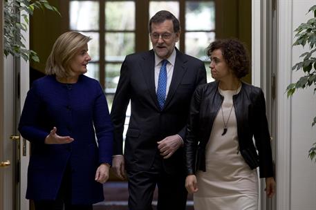 8/03/2017. Rajoy, en el Día Internacional de la Mujer. El presidente del Gobierno, Mariano Rajoy, preside en el Complejo de La Moncloa un ac...