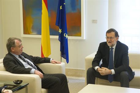 13/03/2017. Rajoy recibe al presidente del Tribunal de Cuentas Europeo. El presidente del Gobierno, Mariano Rajoy, y el presidente del Tribu...