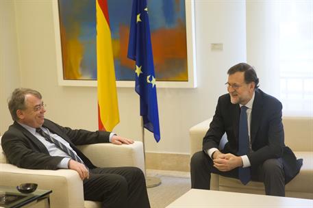 13/03/2017. Rajoy recibe al presidente del Tribunal de Cuentas Europeo. El presidente del Gobierno, Mariano Rajoy, y el presidente del Tribu...