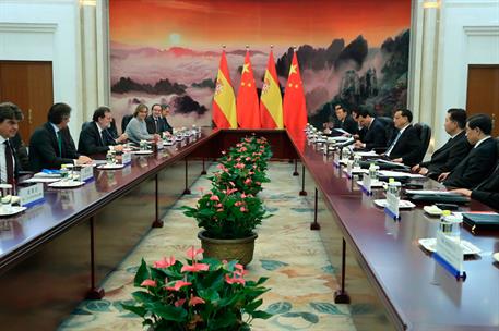 13/05/2017. Viaje de Mariano Rajoy a la República Popular de China. La delegación española, encabezada por el presidente del Gobierno, Maria...
