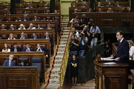 13/06/2017. Rajoy asiste en el Congreso al debate de la moción de censura. El presidente del Gobierno, Mariano Rajoy, interviene en el debat...