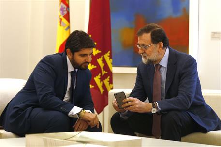 16/11/2017. Rajoy recibe al presidente de la Región de Murcia. El presidente del Gobierno, Mariano Rajoy, recibe al presidente de la Región ...