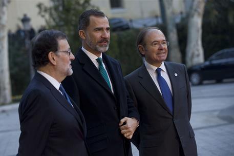 17/01/2017. Mariano Rajoy preside la VI Conferencia de Presidentes. El presidente del Gobierno, Mariano Rajoy, junto a S.M. el Rey Felipe VI...