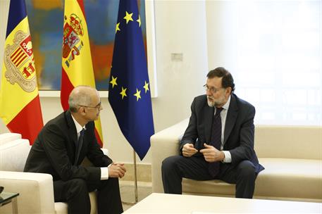 17/05/2017. Rajoy recibe al jefe de Gobierno del Principado de Andorra. El presidente del Gobierno, Mariano Rajoy, junto al jefe de Gobierno...