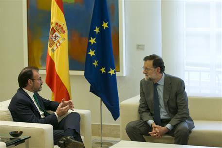 19/04/2017. Rajoy recibe al secretario de Relaciones Exteriores de México. El presidente del Gobierno, Mariano Rajoy, conversa con el secret...