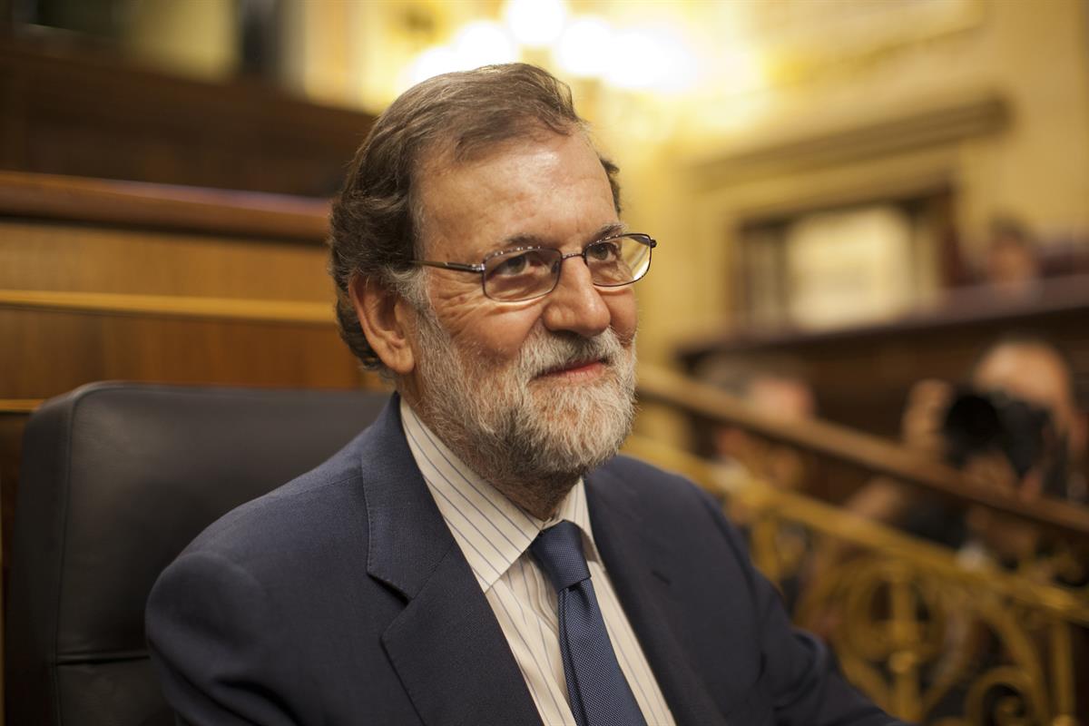20/09/2017. Rajoy asiste a la sesión de control al Gobierno en el Congreso. El presidente del Gobierno, Mariano Rajoy, al comienzo de la ses...