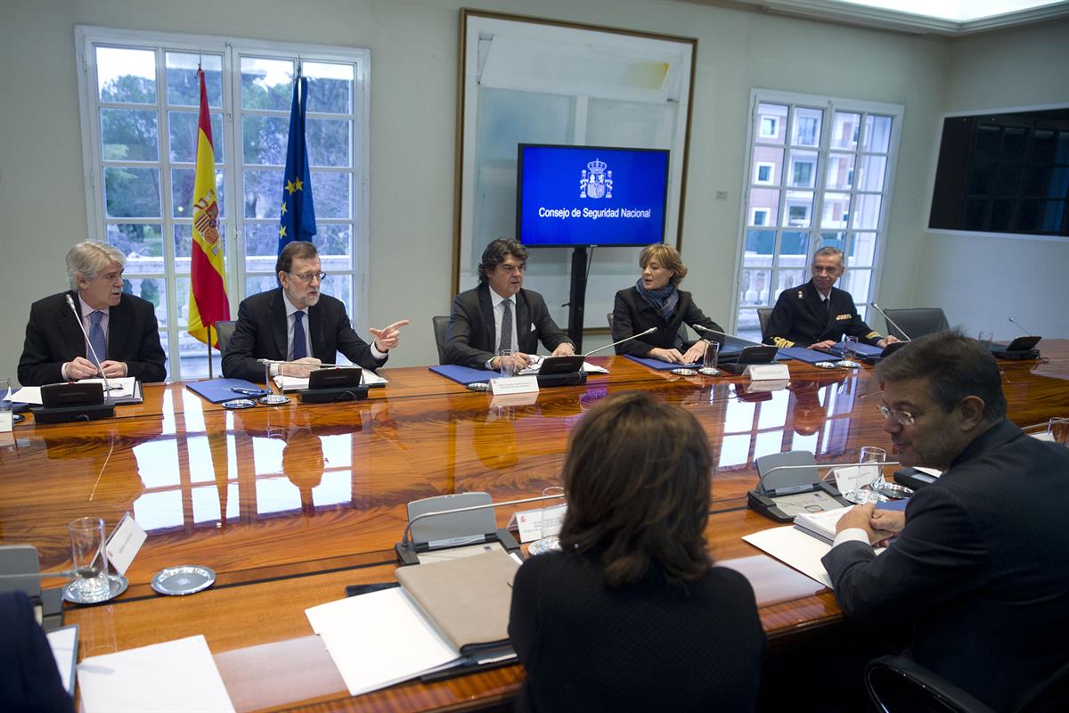 20/01/2017. Rajoy preside la reunión del Consejo de Seguridad Nacional. El presidente del Gobierno, Mariano Rajoy, preside la reunión del Co...