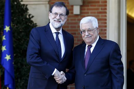 20/11/2017. Rajoy recibe al presidente de Palestina. El presidente del Gobierno, Mariano Rajoy, recibe al presidente de Palestina, Mahmoud A...
