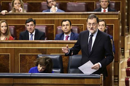 21/06/2017. Rajoy asiste a la sesión de control al Gobierno en el Congreso. El presidente del Gobierno, Mariano Rajoy, durante su intervenci...