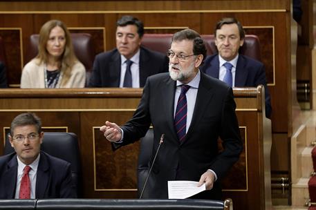 22/11/2017. Rajoy asiste a la sesión de control al Gobierno en el Congreso. El presidente del Gobierno, Mariano Rajoy, en el Congreso de los...