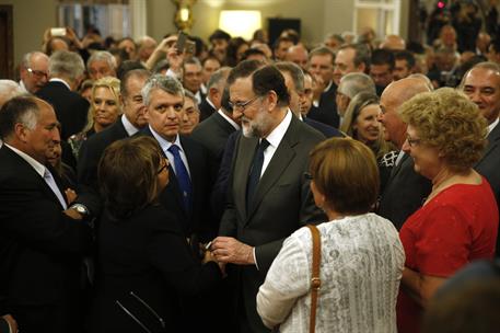 25/04/2017. Viaje oficial de Rajoy a Uruguay. El presidente del Gobierno, Mariano Rajoy, participa en una recepción a la colectividad españo...