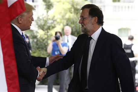 26/09/2017. Viaje de Mariano Rajoy a Estados Unidos. El presidente de los Estados Unidos de América, Donald Trump, recibe en la Casa Blanca ...