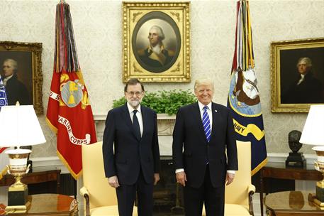 26/09/2017. Viaje de Mariano Rajoy a Estados Unidos. El presidente del Gobierno, Mariano Rajoy, y el presidente de los Estados Unidos de Amé...