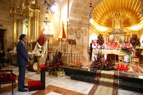27/12/2017. Rajoy visita la Basílica de la Vera Cruz. El presidente del Gobierno, Mariano Rajoy, durante su visita a la Real Basílica de la ...