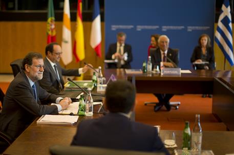 28/01/2017. Cumbre de Jefes de Estado y de Gobierno de Países Mediterráneos de la UE. El presidente del Gobierno, Mariano Rajoy, participa e...