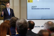 El presidente del Gobierno, Mariano Rajoy, durante su comparecencia en La Moncloa (Foto: Pool Moncloa)