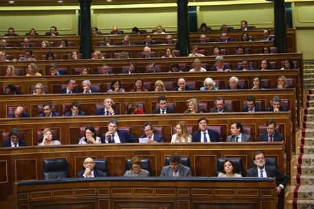 31/05/2017. Rajoy asiste a las votaciones de los Presupuestos Generales del Estado. El presidente del Gobierno, Mariano Rajoy, asiste junto ...