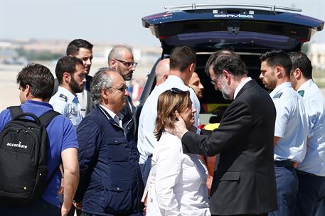 10/06/2017. Rajoy recibe los restos mortales de Ignacio Echeverría. El presidente del Gobierno, Mariano Rajoy, da el pésame a la familia de ...