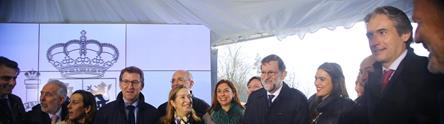 Mariano Rajoy, en la ampliación de la AP-9 en Santiago de Compostela