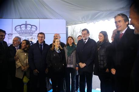 3/01/2018. Ampliación de la AP-9 en Santiago de Compostela. El presidente del Gobierno, Mariano Rajoy, ha presidido el acto de inauguración ...