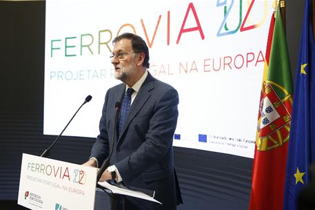 5/03/2018. Viaje del presidente del Gobierno a Elvas (Portugal). El presidente del Gobierno, Mariano Rajoy, durante su intervención en el ac...